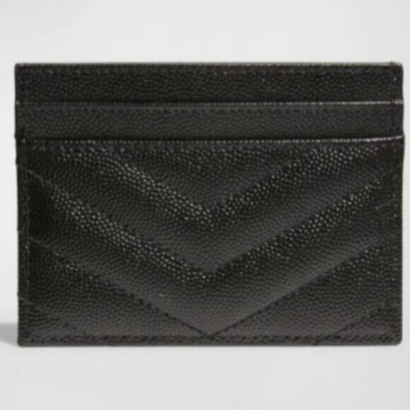 Saint Laurent Premium Black Grained Card Case - Picture 3 of 3